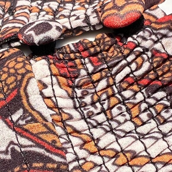 Flying Tomato Paisley Belted Long Sleeve Keyhole Mini Dress Size Medium New - Picture 7 of 12